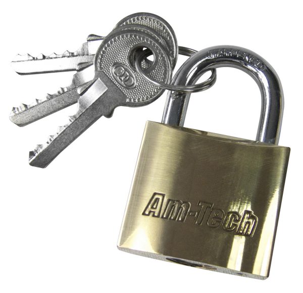 AMTECH 32MM BRASS PADLOCK