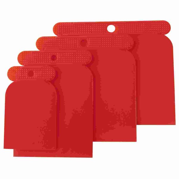 AM-TECH 4 PIECE PLASTIC SCRAPING SET FLEXIBLE FILLER BODY