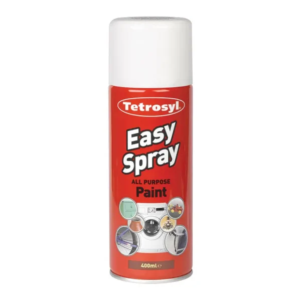 TETROSYL ALL PURPOSE EASY SPRAY PAINT GLOSS WHITE 400ML