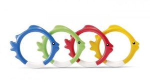 INTEX UNDERWATER FISH DIVE RINGS SWIMMING POOL TOY 55507