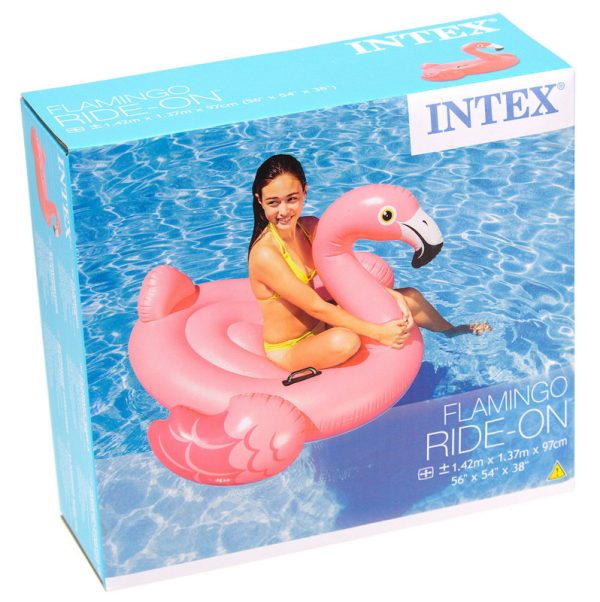 INTEX FLAMINGO SWIMMING POOL RIDE INFLATABLE 56 X 54 X 38 INCH