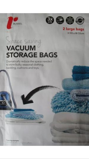 H & L RUSSEL SET 2 LARGE STORAGE VACCUM BAGS -SB5337