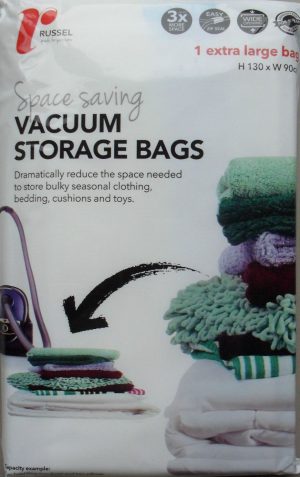 H & L RUSSEL EXTRA LARGE STORAGE VACCUM BAGS -SB5339