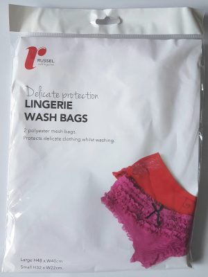 H & L RUSSEL LINGERIE WASH BAG 91X61CM WS1065 WHITE