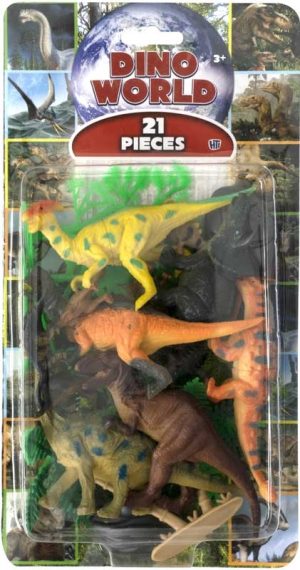 HTI DINOSAURES DINO WORLD 21 PCS PLAY SET