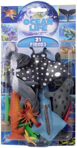 HTI OCEAN LIFE 2 ASSORTED 21 SEA LIVING ANIMALS