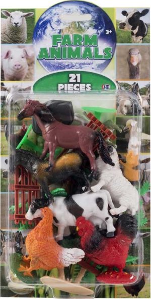 HTI FARM ANIMALS 21 PIECES OF FARM ANIMAL SET