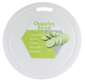 APOLLO POLYPROPYLENE ROUND CHOPPING BOARD WITH HANDLE