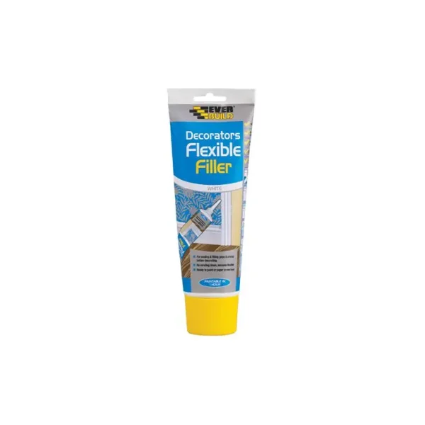 EVERBUILD FLEXIBLE DECORATORS FILLER WHITE EASI SQUEEZE 200ML