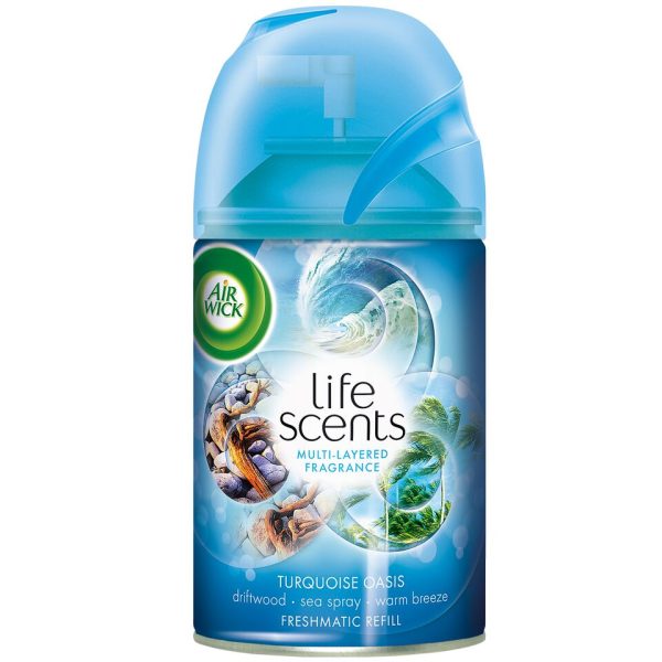 AIRWICK FRESHMATIC REFILL 250ML TURQUOISE OASIS