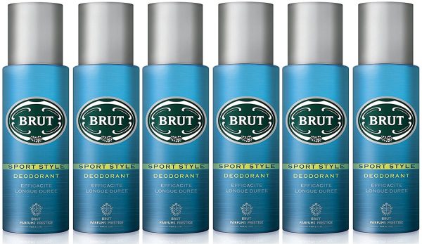 BRUT DEODORANT SPRAY SPORT STYLE 200ML PACK OF 6