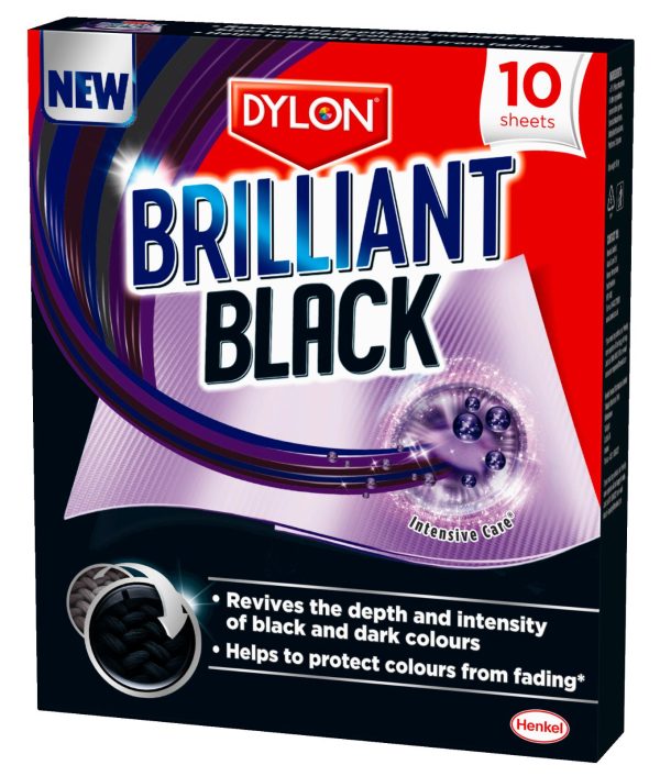 DYLON BRILLIANT BLACK-REVIVE FADED BLACKS & PROTECT FROM 10SHEET