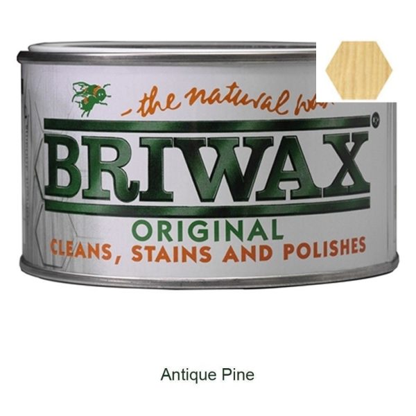 BRIWAX ORIGINAL ANTIQUE WAX POLISH PINE 400GM