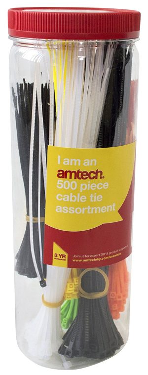 ASSORTED CABLE TIE 500 PIECES
