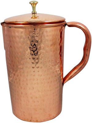 COPPER JUG HAMMERED 22CM