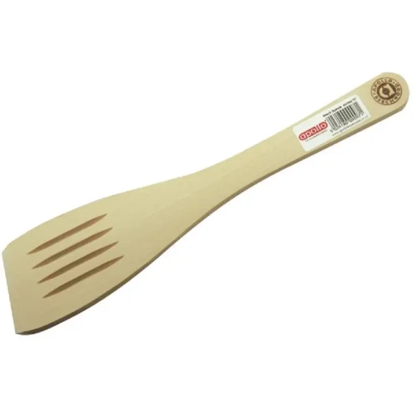 APOLLOL BEECH SPATULA SLOTTED 12 INCH