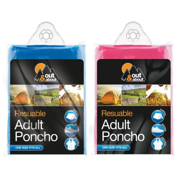 OUT AND ABOUT REUSEABLE ADULT PONCHO