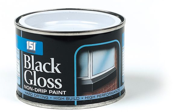 151 PAINT VARNISH COATING TIN BLACK GLOSS NON-DRIP PAINT 180ML