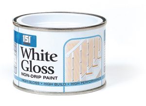151 PAINT VARNISH COATING TIN WHITE GLOSS NON-DRIP PAINT 180ML