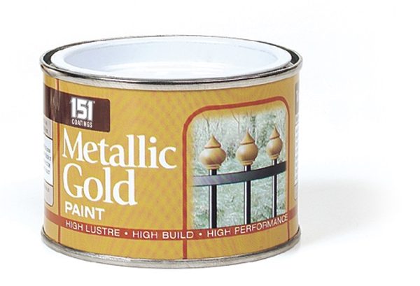 151 PAINT VARNISH COATING TIN METALLIC GOLD PAINT 180ML