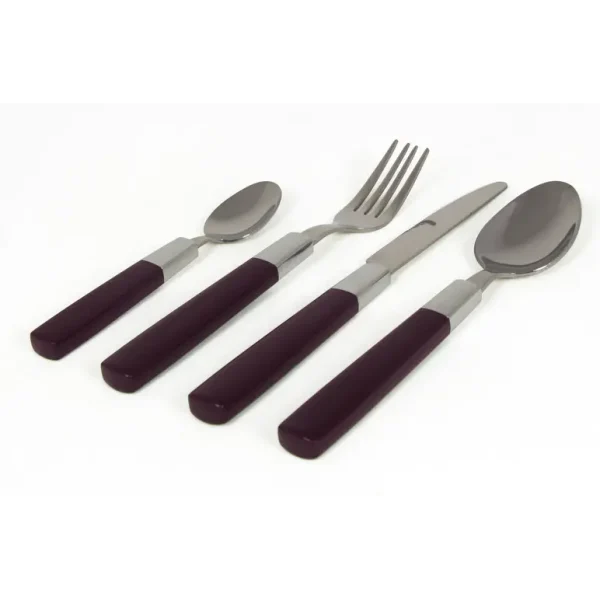 PURPLE CUTLERY SET 16 PIECES