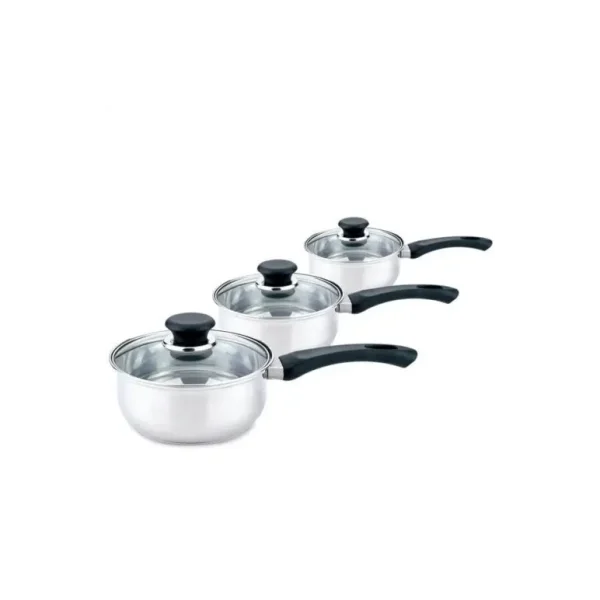 SABICHI EVERYDAY SAUCEPAN SET PACK OF 3