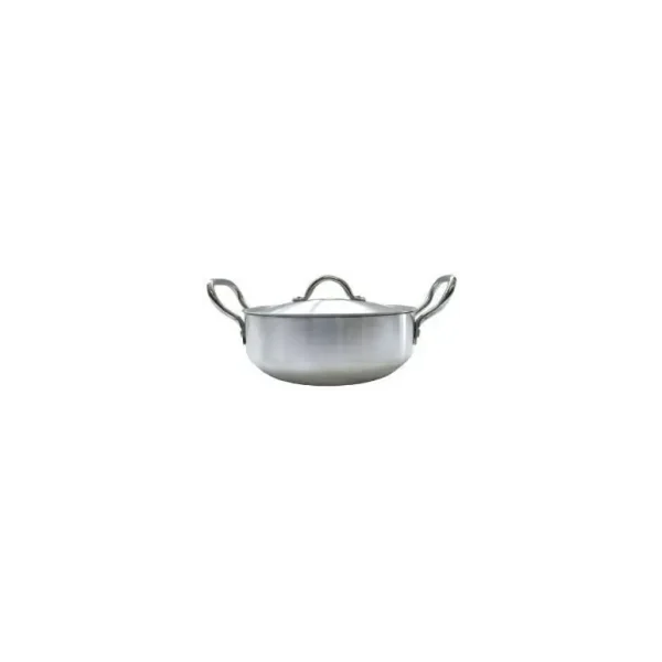 MASTER COOK SUPREME ROUND BASE ALUMINIUM KARAHI WITH LID 24CM