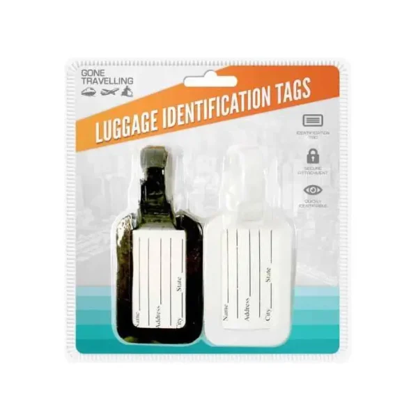 LUGGAGE INDENTIFICATION TAGS PACK OF 2