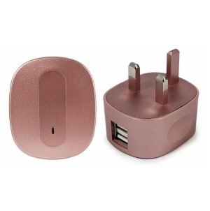 FX USB MAINS CHARGER 2.4 AMP ROSE GOLD