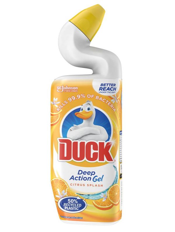 DUCK TOILET DEEP ACTION GEL LIQUID CLEANER CITRUSH SPLASH 750ML