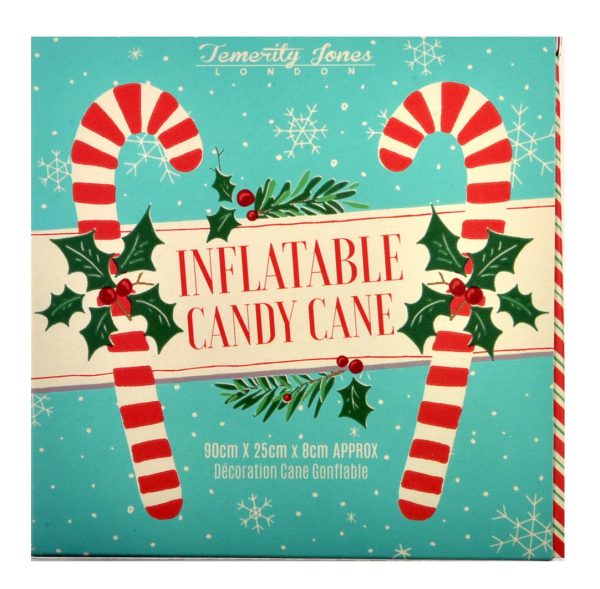 TEMERITY JONES CHRISTMAS INFLATABLE CANDY CANE 90X25X8 CM APP