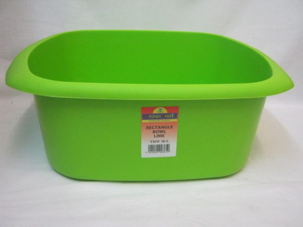 RECTANGULAR BOWL LIME GREEN