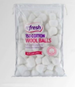 PACK OF 150 COTTON WOOL BALLS SOFT & ABSORBENT