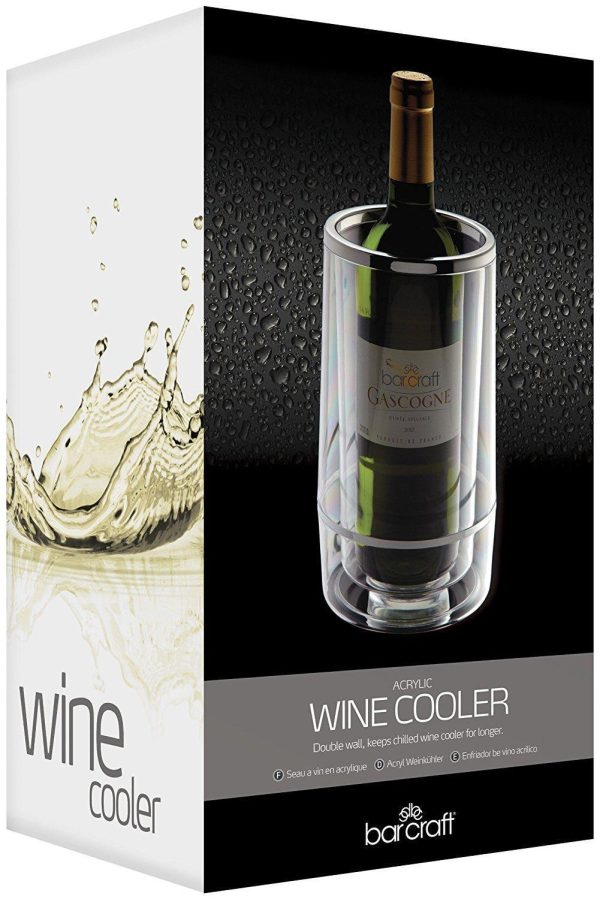 BARCRAFT ACRYLICDOUBLE WALL WINE COOLER