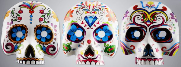 DAY OF THE DEAD FACED MASK 4