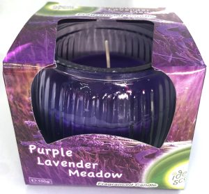 IDEAL SCENT PURPLE LAVENDER MEADOW FRAGRANCED CANDLE 28 HOURS