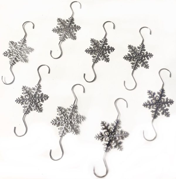 SNOWFLAKE ORNAMENT HOOKS PACK OF 8