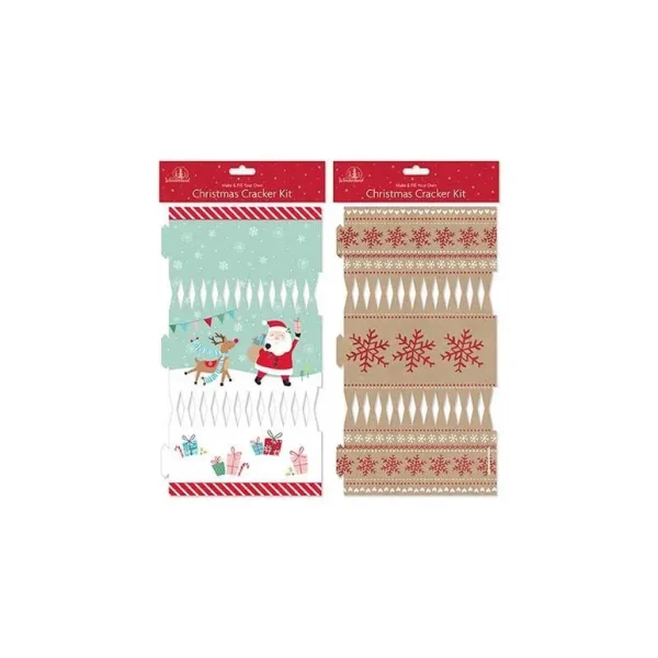 MAKE YOUR OWN CHRISTMAS CRACKER KIT TRADITIONAL PACK OF 6