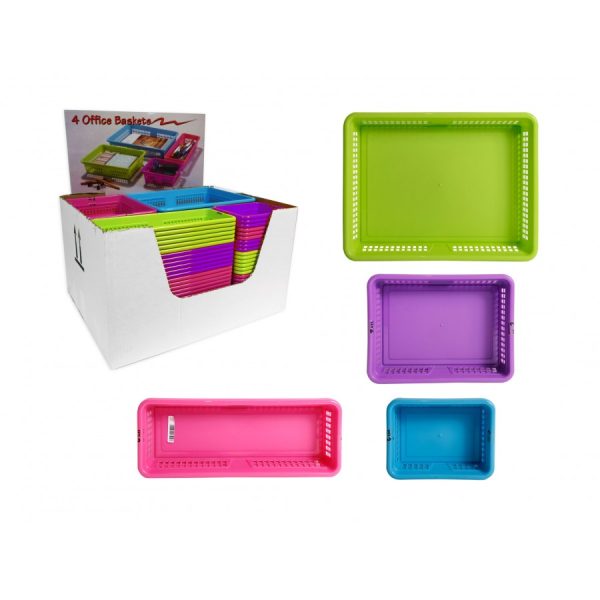 BRIGHTS KITCHENWARE BRIGHTS OFFICE BASKETS (ASSORTED SIZE & PACK)