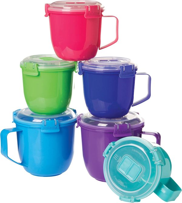 SISTEMA MICROWAVE SOUP MUG PLASTIC 900 ML