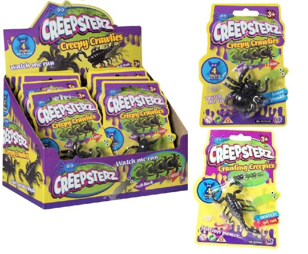 4 STYLES CREEPSTERZ CREEPY CRAWLIES SCARE YOUR FRIENDS