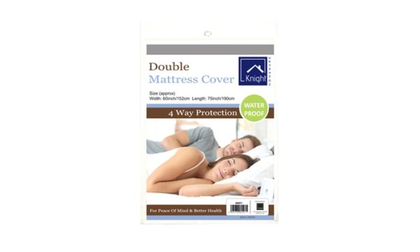 KNIGHT DOUBLE MATTRESS COVER 152 X 190CM 4 WAT PROTECTION