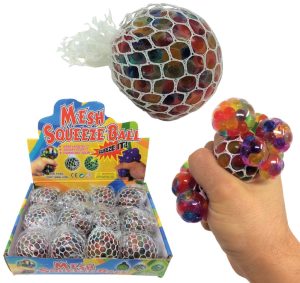 RAINBOW SQUISHY MESH BALLS