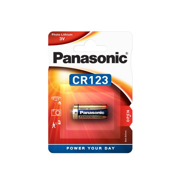 PANASONIC CR123 PHOTO LITHIUM CELL BATTERY 3V