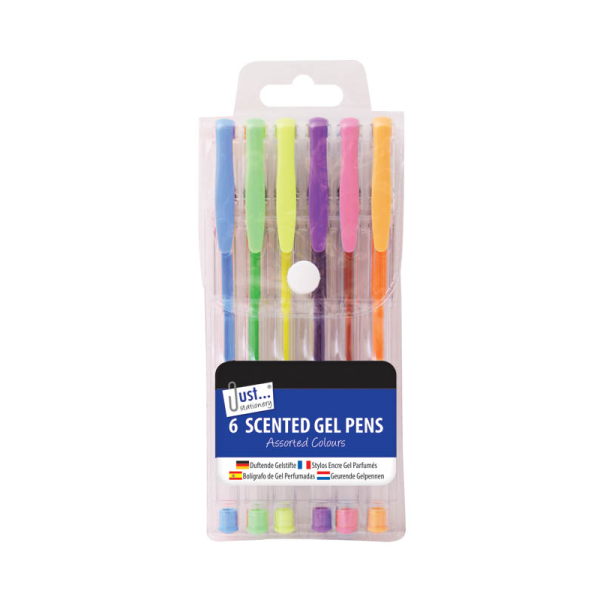 6 SCENTED GEL INK PENS