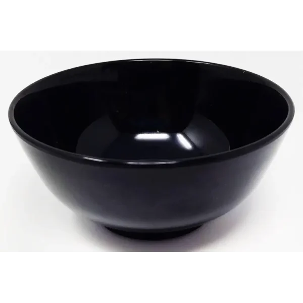 EDGO MELAMINE BLACK ROUND BOWL 4.5 INCH