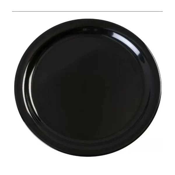 EDGO MELAMINE BLACK ROUND PLATE 11 INCH