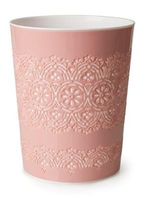 BLUE CANYON 9 LITRE FLORA WASTE CONTAINER BASKET STORAGE BIN - PINK
