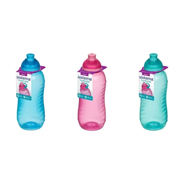 SISTEMA TWIST N SIP WATER BOTTLE 330ML