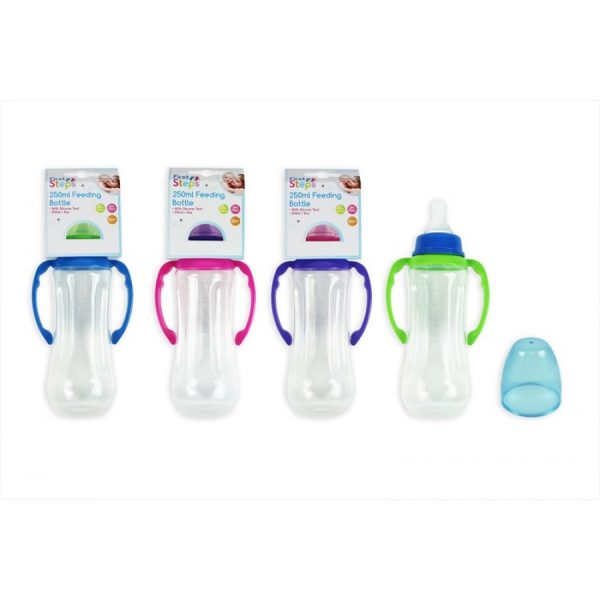 FIRST STEP BABY FEEDING BOTTLE WITH GRIPPER 250ML